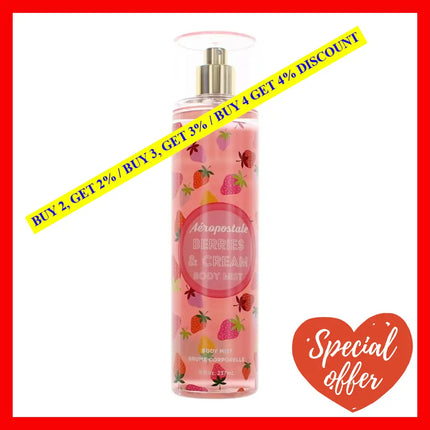 Berries & Cream By Aeropostale 8 Oz Body Mist For Women