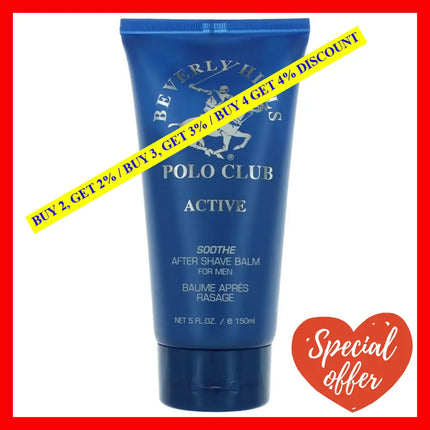 Bhpc Active/Sport By Beverly Hills Polo Club 5 Oz After Shave Balm For Men