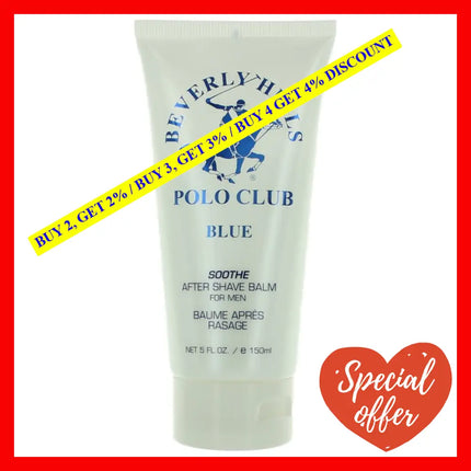 Bhpc Blue By Beverly Hills Polo Club 5 Oz After Shave Balm For Men