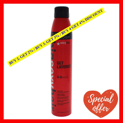 Big Sexy Hair Get Layered - Flash Dry Thickening Hairspray By For Unisex 8 Oz Spray