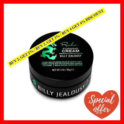 Billy Jealousy Ruckus Forming Cream 3 Ounce (Pack Of 1)