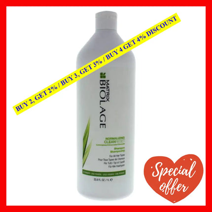 Biolage Normalizing Cleanreset Shampoo By Matrix For Unisex - 33.8 Oz