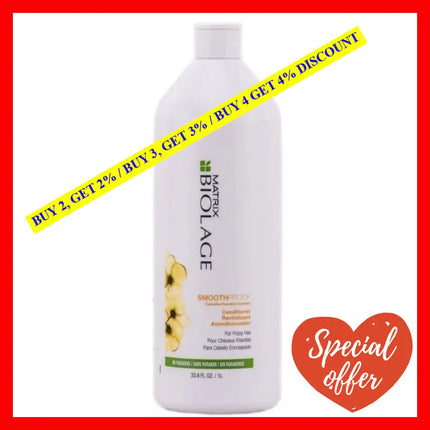 Biolage Smooth Proof Conditioner By Matrix For Unisex - 33.8 Oz