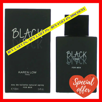 Black One By Karen Low 3.4 Oz Eau De Toilette Spray For Men