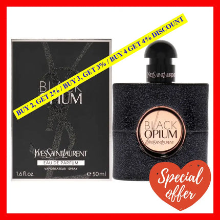 Black Opium By Yves Saint Laurent For Women - 1.6 Oz Edp Spray