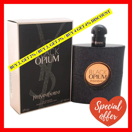 Black Opium By Yves Saint Laurent For Women - 3 Oz Edp Spray