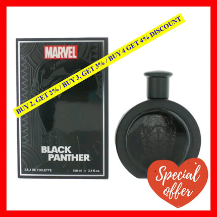 Black Panther By Marvel 3.4 Oz Eau De Toilette Spray For Men