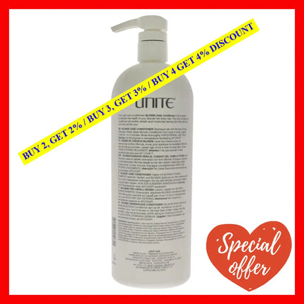 Blonda Condition Toning By Unite For Unisex - 33.8 Oz Conditioner