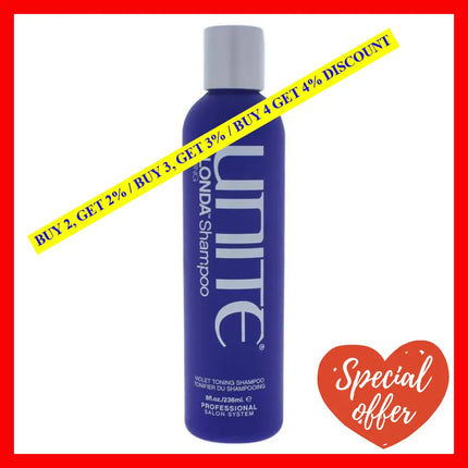 Blonda Shampoo Toning By Unite For Unisex - 8 Oz