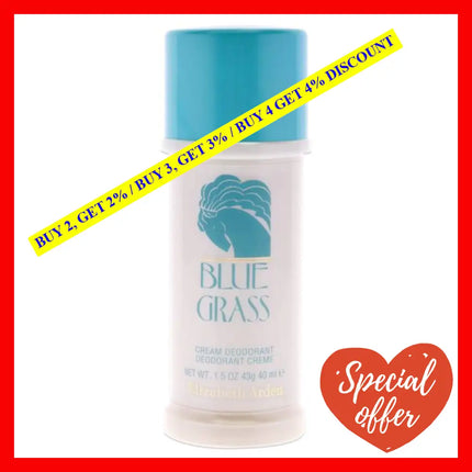 Blue Grass By Elizabeth Arden For Women - 1.5 Oz Cream Deodorant