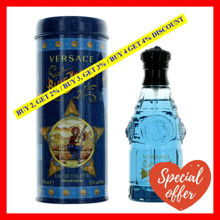 Blue Jeans By Versace 2.5 Oz Eau De Toilette Spray For Men