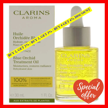 Blue Orchid Face Treatment Oil - Dehydrated Skin By Clarins For Unisex 1 Oz