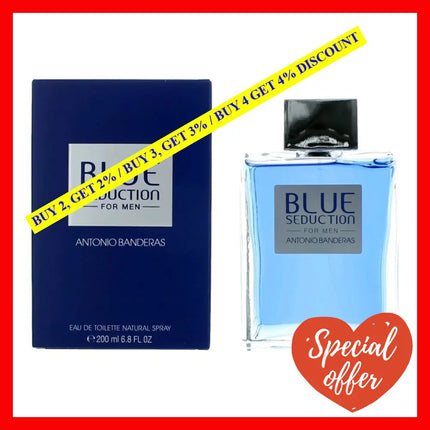 Blue Seduction By Antonio Banderas 6.7 Oz Eau De Toilette Spray For Men