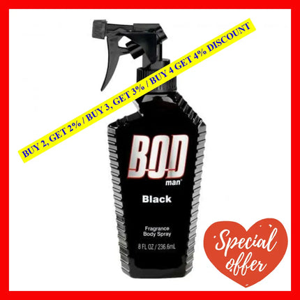 Bod Black 8 Oz Fragrance Body Spray