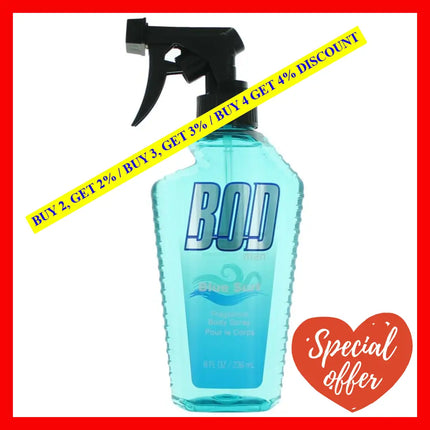 Bod Man Blue Surf By Parfums De Coeur 8 Oz Frgrance Body Spray For Men