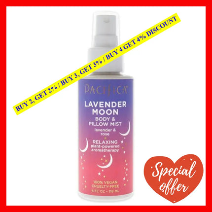 Body And Pillow Mist - Lavender Moon By Pacifica For Unisex 4 Oz