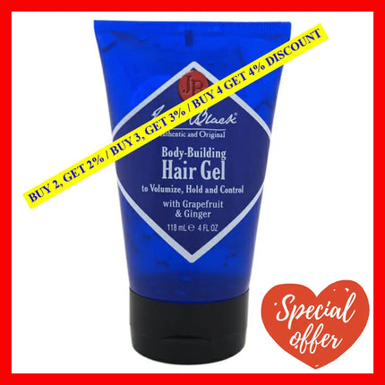 Body-Building Hair Gel By Jack Black For Men - 3.4 Oz