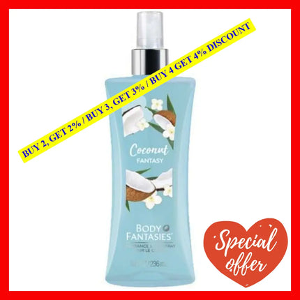 Body Fantasies Coconut Fantasy 8 Oz Spray For Women