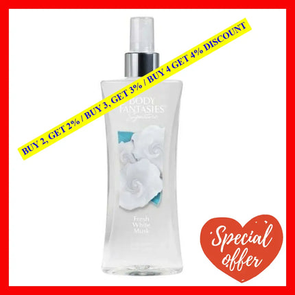 Body Fantasies Fresh White Musk 8 Oz Spray