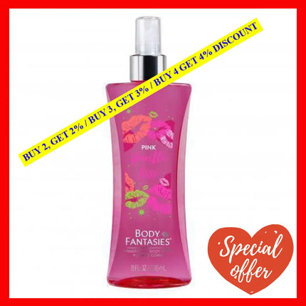 Body Fantasies Pink Vanilla Kiss 8 Oz Fragrance Spray