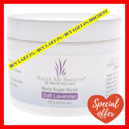 Body Scrub - Soft Lavender By Sugar Me Smooth For Unisex 8.9 Oz