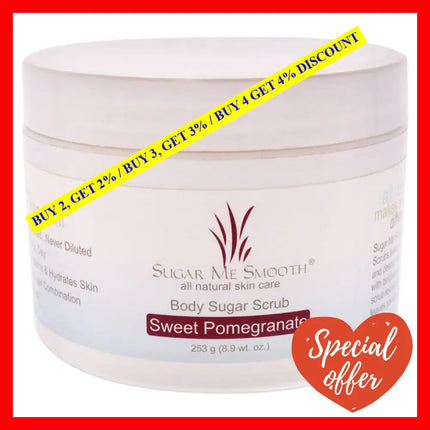 Body Scrub - Sweet Pomegranate By Sugar Me Smooth For Unisex 8.9 Oz