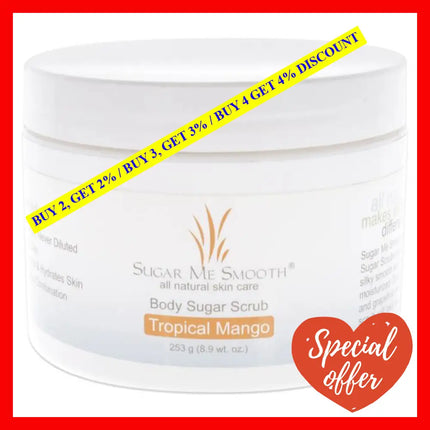 Body Scrub - Tropical Mango By Sugar Me Smooth For Unisex 8.9 Oz