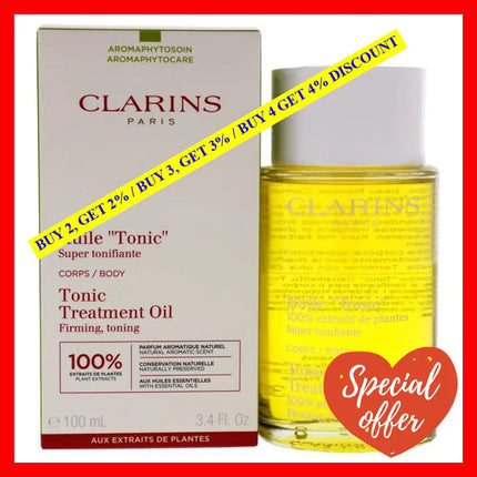 Body Treatment Oil Tonic By Clarins For Unisex - 3.4 Oz