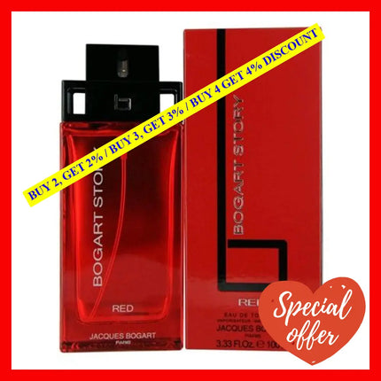 Bogart Story Red By Jacques 3.4 Oz Eau De Toilette Spray For Men