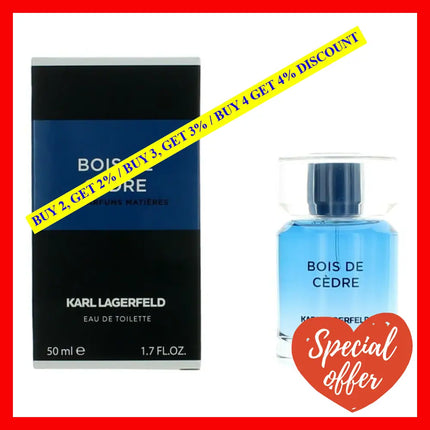 Bois De Cedre By Karl Lagerfeld 1.7 Oz Eau Toilette Spray For Men