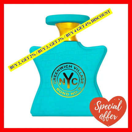 Bond No.9 Greenwich Village Eau De Parfum Unisex 3.4 Oz / 100 Ml