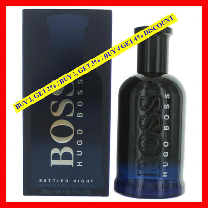 Boss Bottled Night By Hugo 6.7 Oz Eau De Toilette Spray For Men