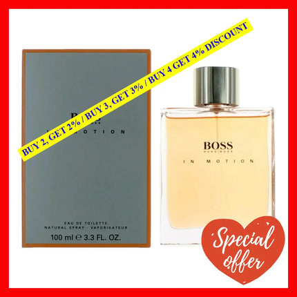 Boss In Motion By Hugo 3.3 Oz Eau De Toilette Spray For Men