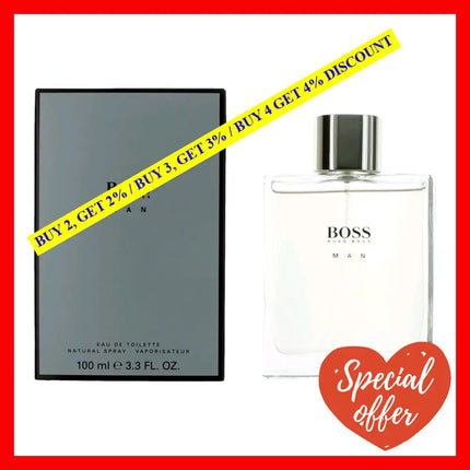 Boss Man By Hugo 3.3 Oz Eau De Toilette Spray For Men