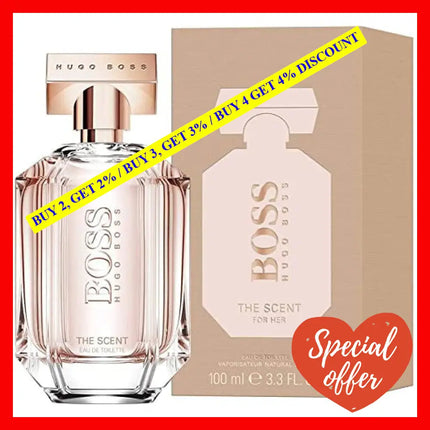 Boss The Scent For Her By Hugo For Women - 3.3 Oz Edt Spray