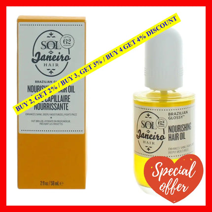 Brazilian Glossy Nourishing Hair Oil By Sol De Janeiro 2 Oz Treatment