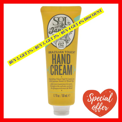 Brazilian Touch Hand Cream By Sol De Janeiro For Unisex - 1.7 Oz