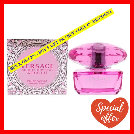 Bright Crystal Absolu By Versace For Women - 1.7 Oz Edp Spray