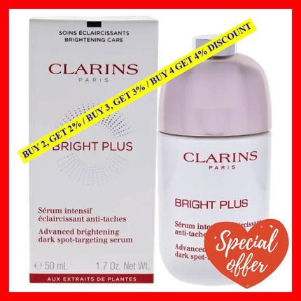 Bright Plus Advanced Brightening Dark Spot-Targeting Serum By Clarins For Unisex - 1.7 Oz