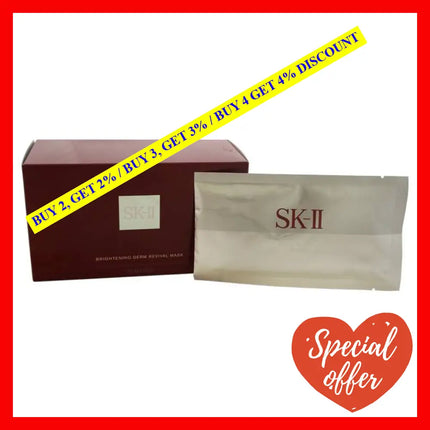 Brightening Derm Revival Mask By Sk-Ii For Unisex - 10 Pcs