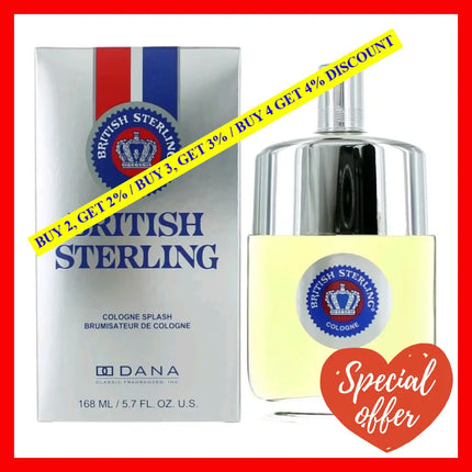 British Sterling By Dana 5.7 Oz Eau De Cologne Splash For Men