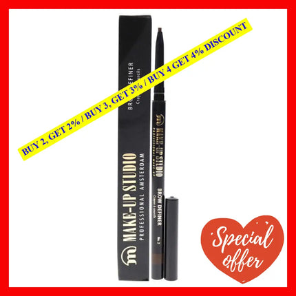 Brow Definer - 2 Dark By Make-Up Studio For Women 1 Pc Eyebrow Pencil