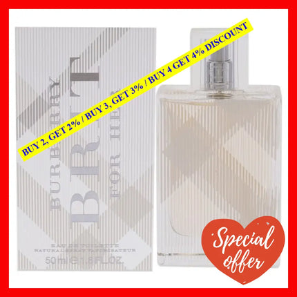 Burberry Brit By For Women - 1.6 Oz Edt Spray