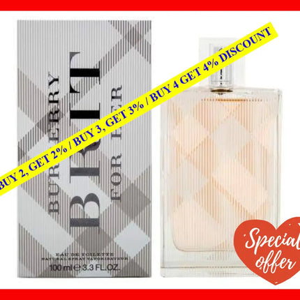 Burberry Brit By For Women - 3.3 Oz Edt Spray