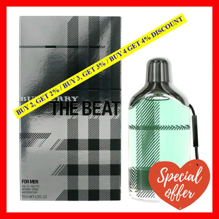 Burberry The Beat By 3.3 Oz Eau De Toilette Spray For Men