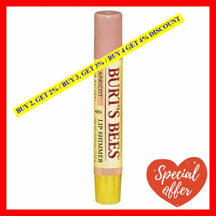 Burts Bees Lip Shimmer - Apricot By For Women 0.09 Oz