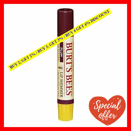 Burts Bees Lip Shimmer - Plum By For Women 0.09 Oz