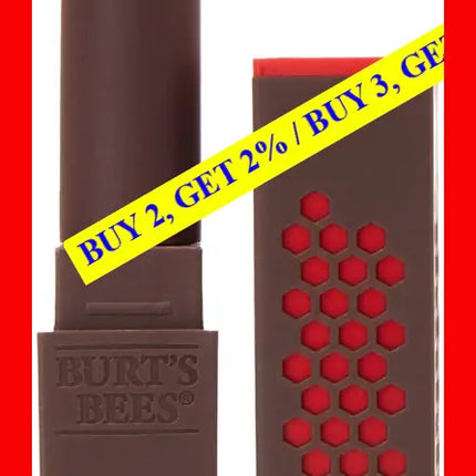 Burts Bees Lipstick - # 520 Scarlet Soaked By For Women 0.12 Oz