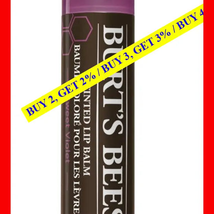 Burts Bees Tinted Lip Balm - Sweet Violet By For Women 0.15 Oz