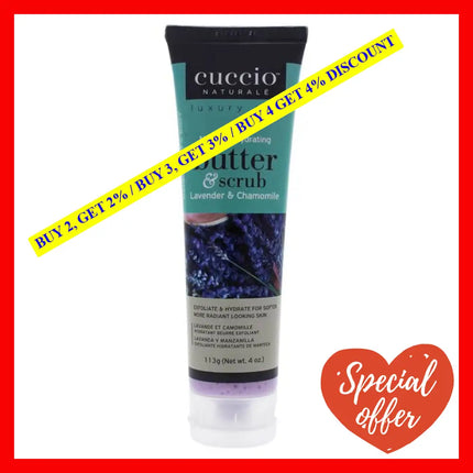 Butter And Scrub - Lavender Chamomile By Cuccio Naturale For Unisex 4 Oz